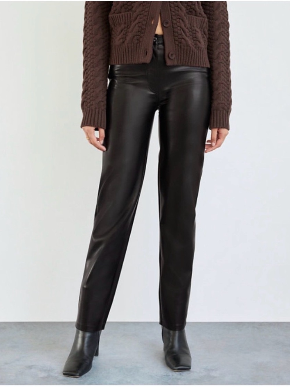 Aritzia Wilfred Melina Vegan Leather Pant
